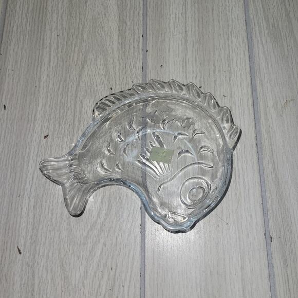 Vintage Fish Shaped Glass Dish Catch All Studio Nova Japan Small Bowl Art Glass - Picture 11 of 11
